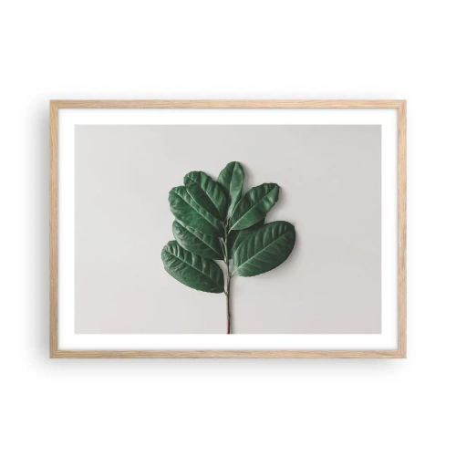 Poszter világos tölgy keretben - Rajz csak a természetről - 70x50 cm
