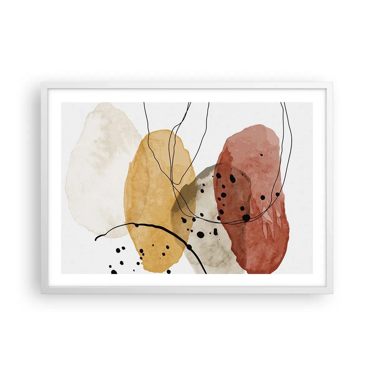 Poszter fekete keretben - Mint a könnyű, friss levegő - 70x50 cm