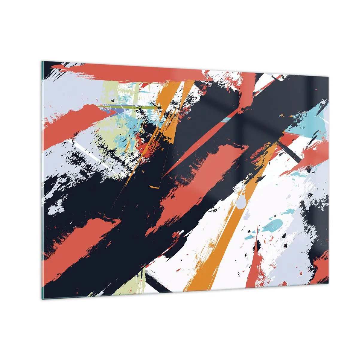 Üveg kép - Dinamikus kompozíció - 100x70 cm