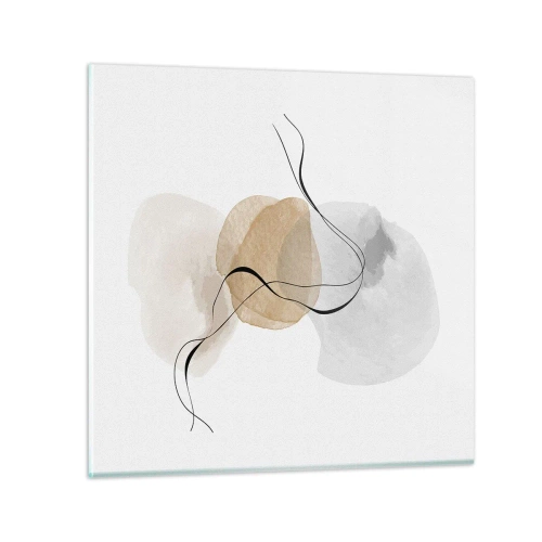 Üveg kép - Léggyöngyök - 60x60 cm