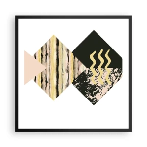 Poszter fehér keretben - Nem olyan egyszerű - 60x60 cm