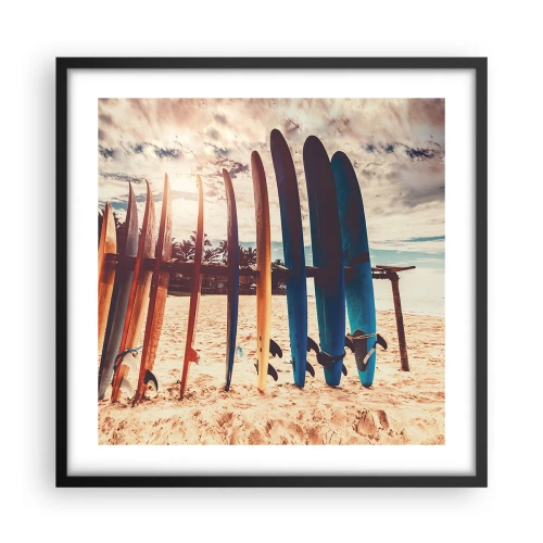 Poszter fehér keretben - Jó éjszakát, holnapig - 50x50 cm