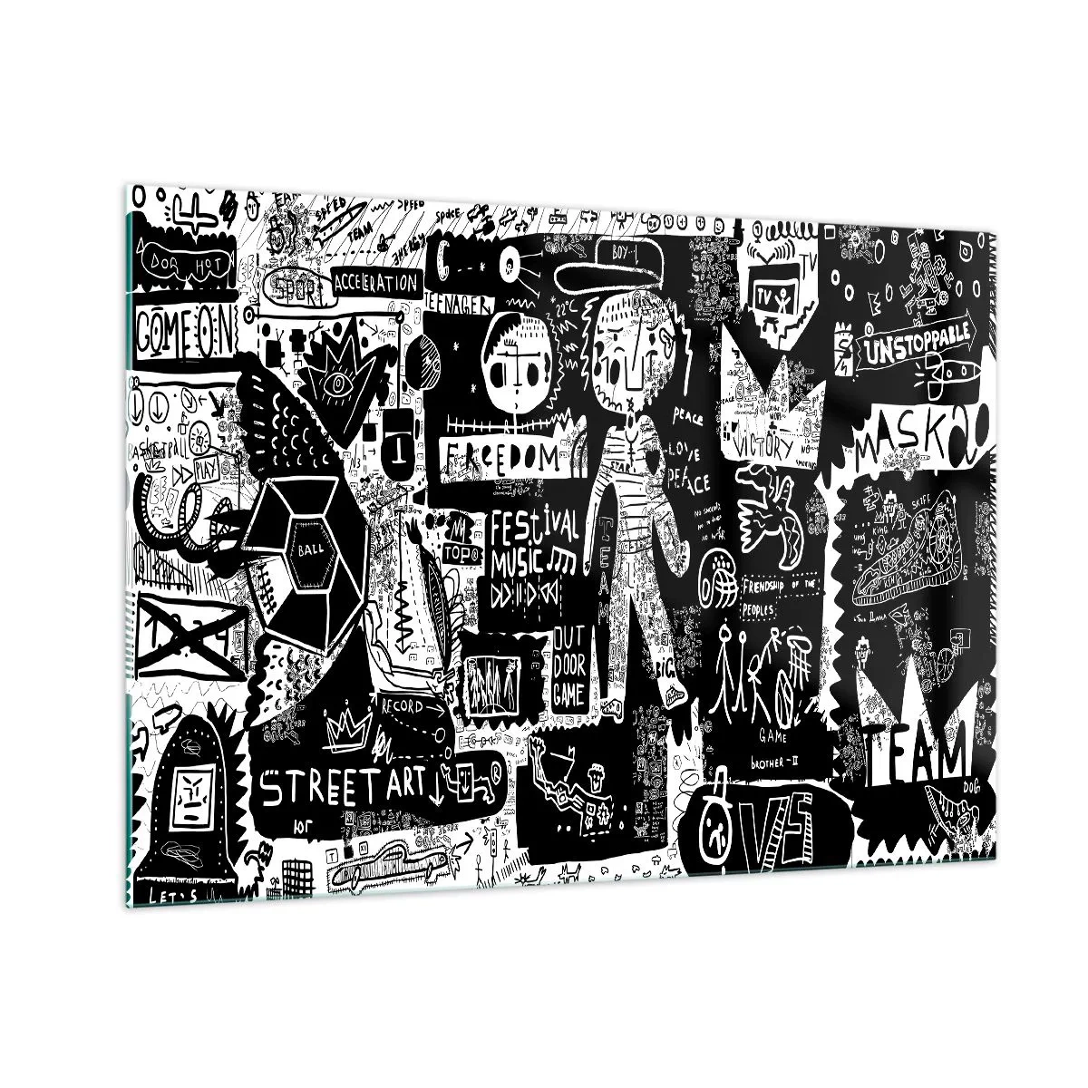 Üveg kép - A szellemi fiatalság törvényei és örömei - 100x70 cm