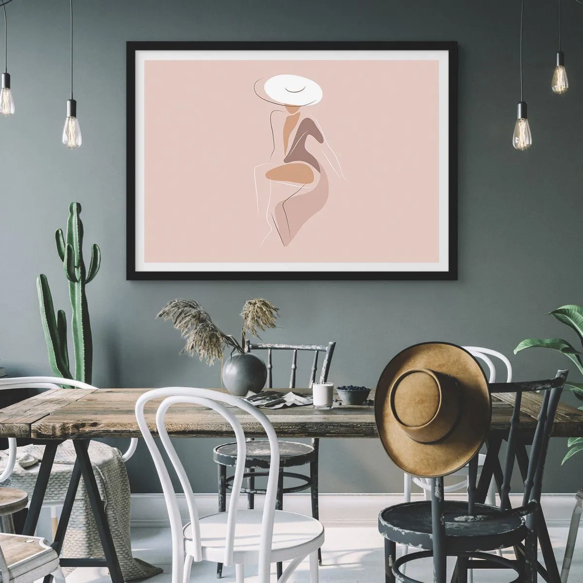 Poszter fehér keretben - Egy hölgynek lenni - 70x50 cm