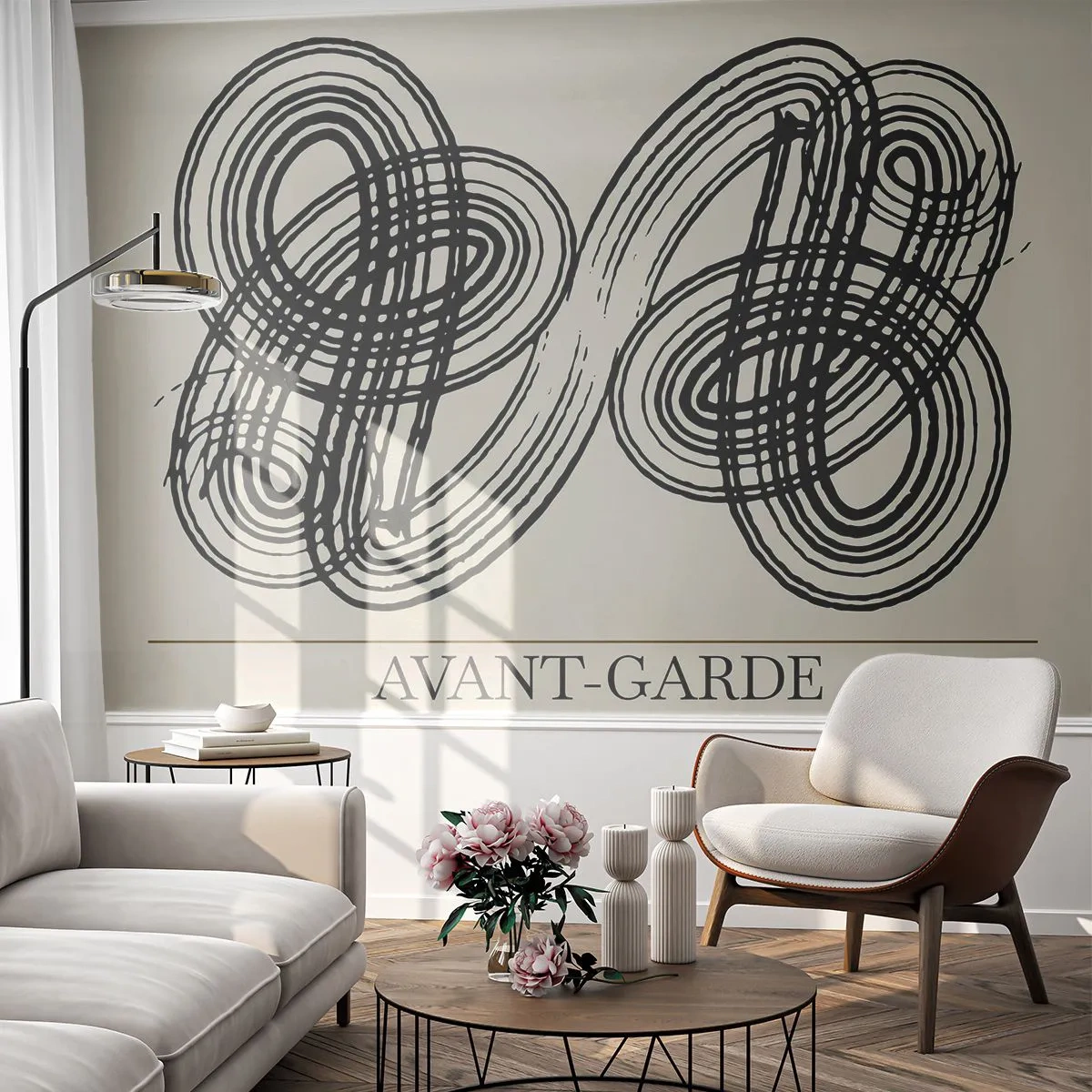 Fotótapéta Premium Sand - Spontán jött ki - Minimalizmus, skandináv, Írás - 100x70 cm