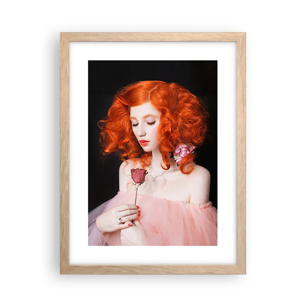 Poszter világos tölgy keretben - Barokk stílusban - 30x40 cm