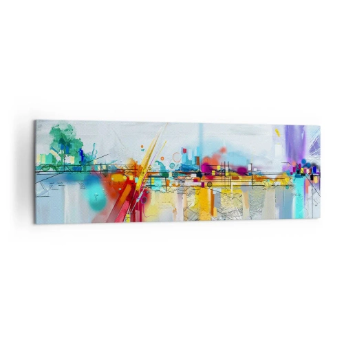 Vászonkép - Az öröm hídja az élet folyóján - 160x50 cm