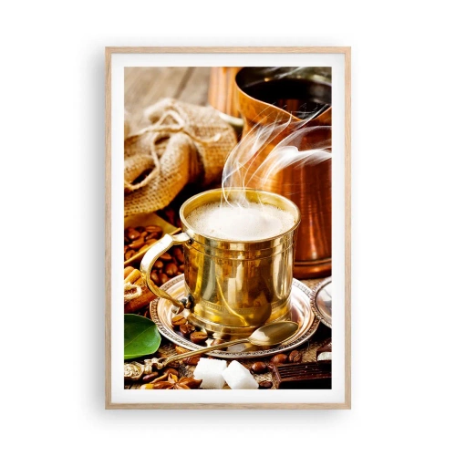 Poszter világos tölgy keretben - Szép napot! - 61x91 cm