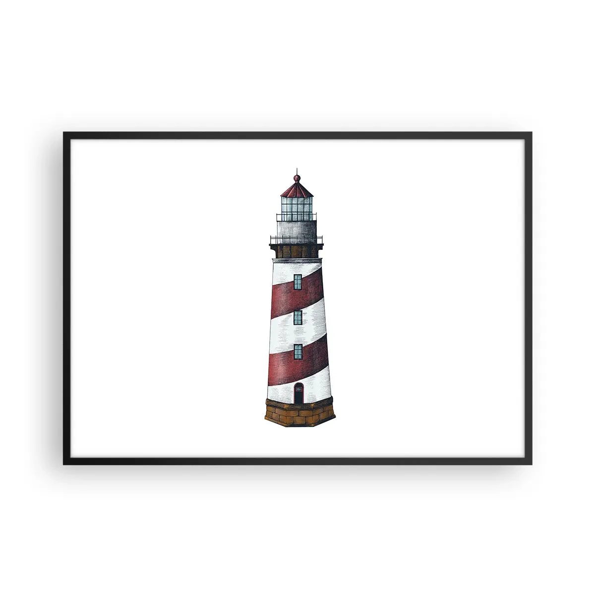 Poszter fehér keretben - Mindig résen - 100x70 cm