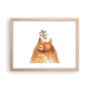 Poszter világos tölgy keretben - A szerelem paradoxonjai - 40x30 cm