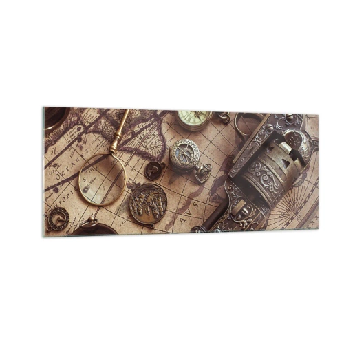 Üveg kép - Hív a kaland - 100x40 cm