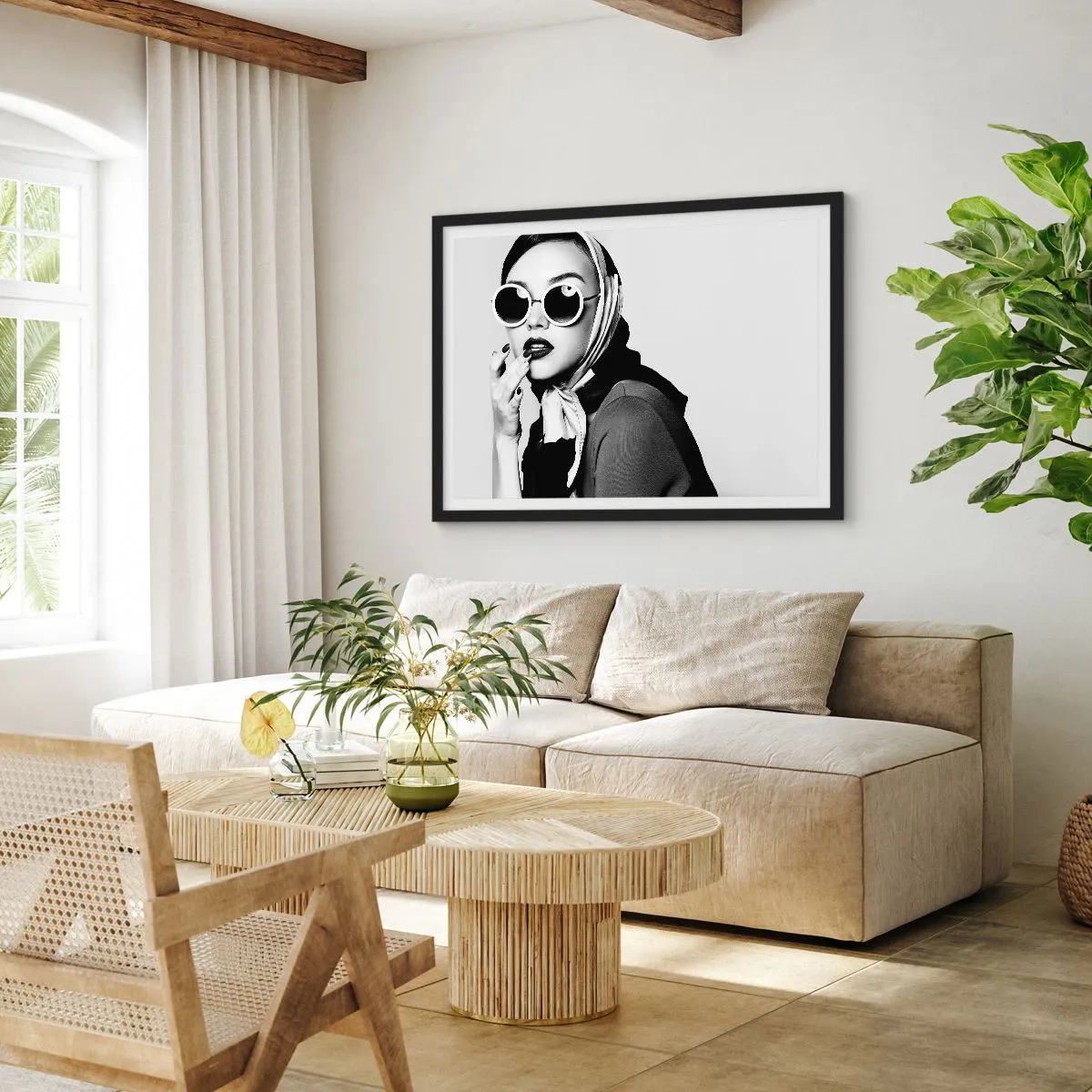 Poszter fehér keretben - Üdvözlet a 60-as évekből - 70x50 cm