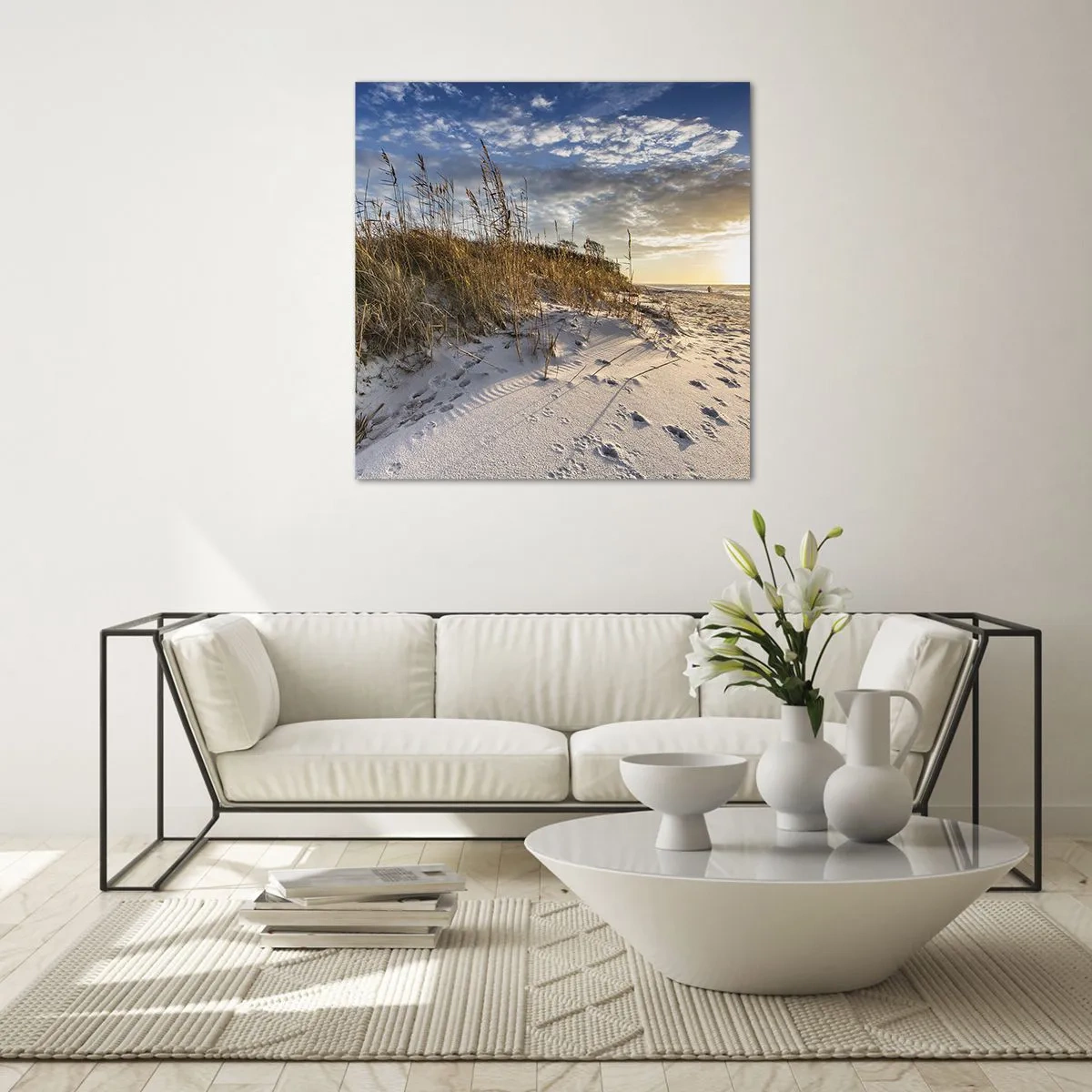 Üveg kép - Meghívás egy sétára - 60x60 cm