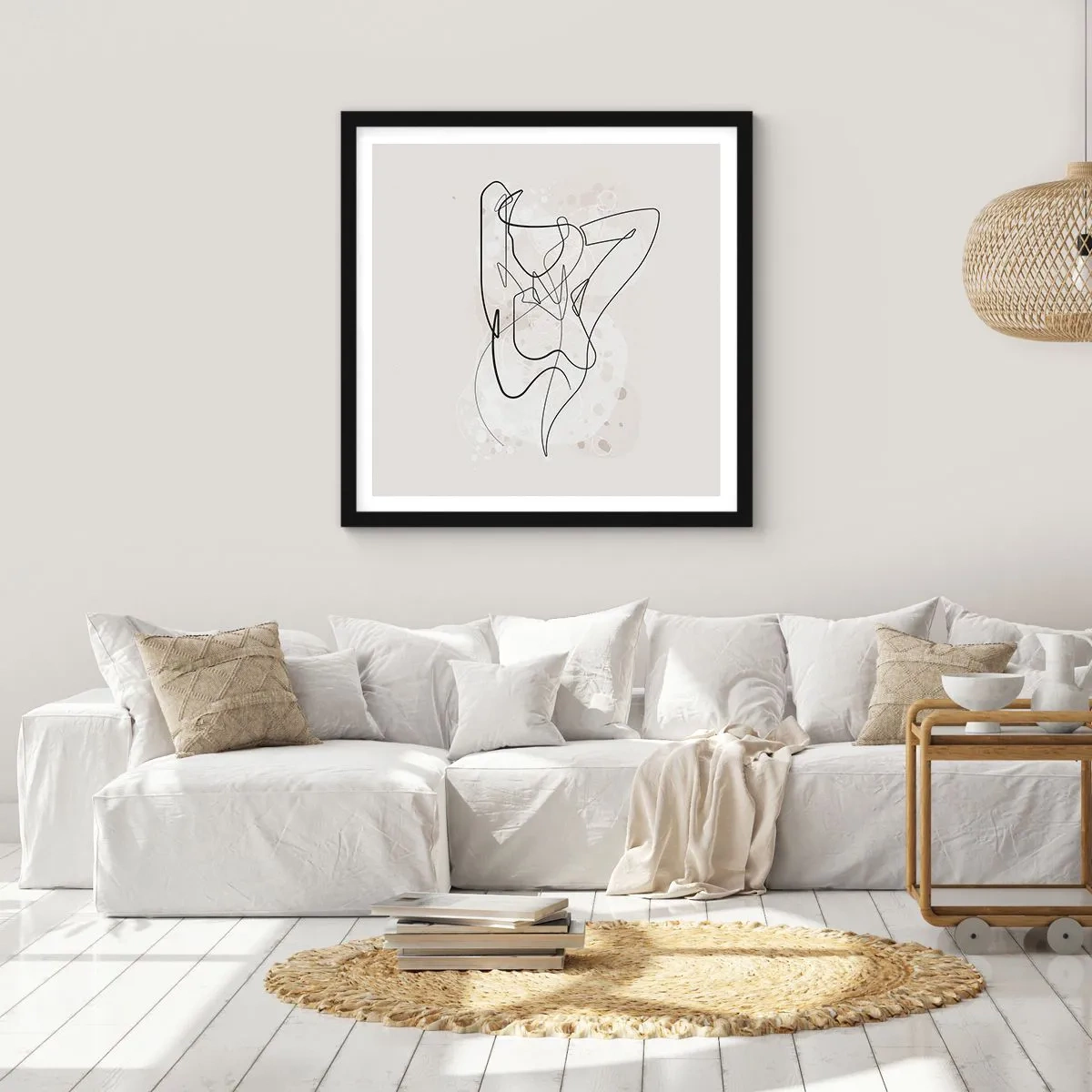 Poszter fehér keretben - A csábítás művészete - 60x60 cm