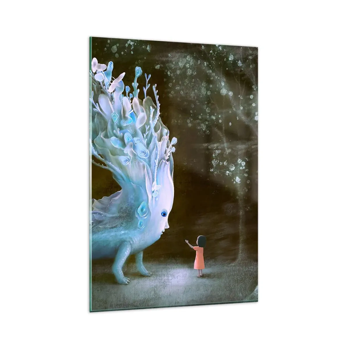 Üveg kép - Fantasztikus találkozás - 80x120 cm