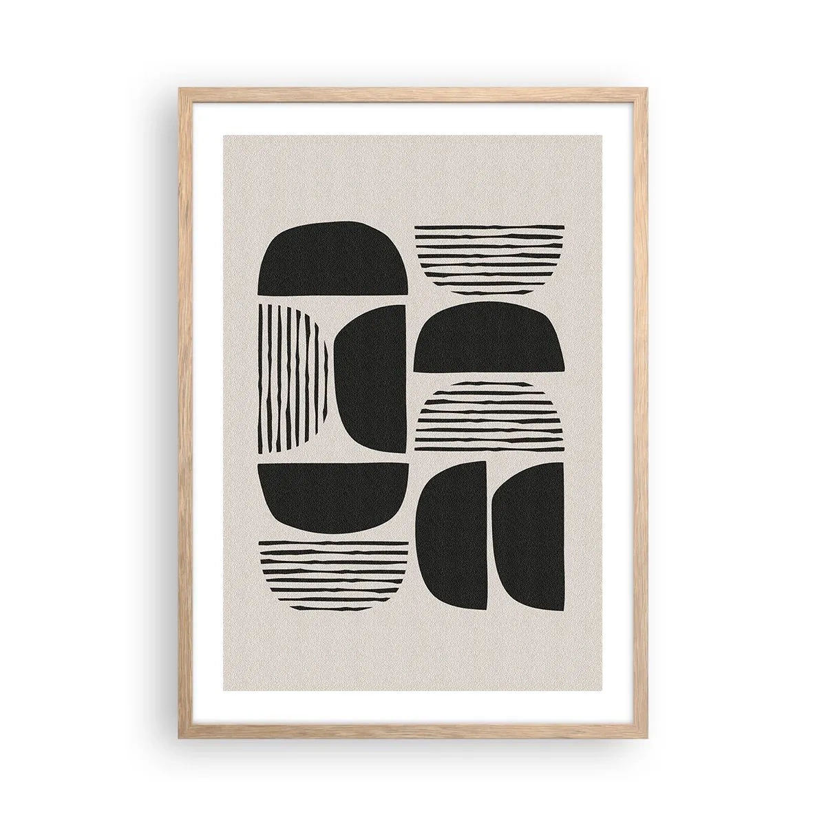 Poszter világos tölgy keretben - Félszívű megállapodások - 50x70 cm