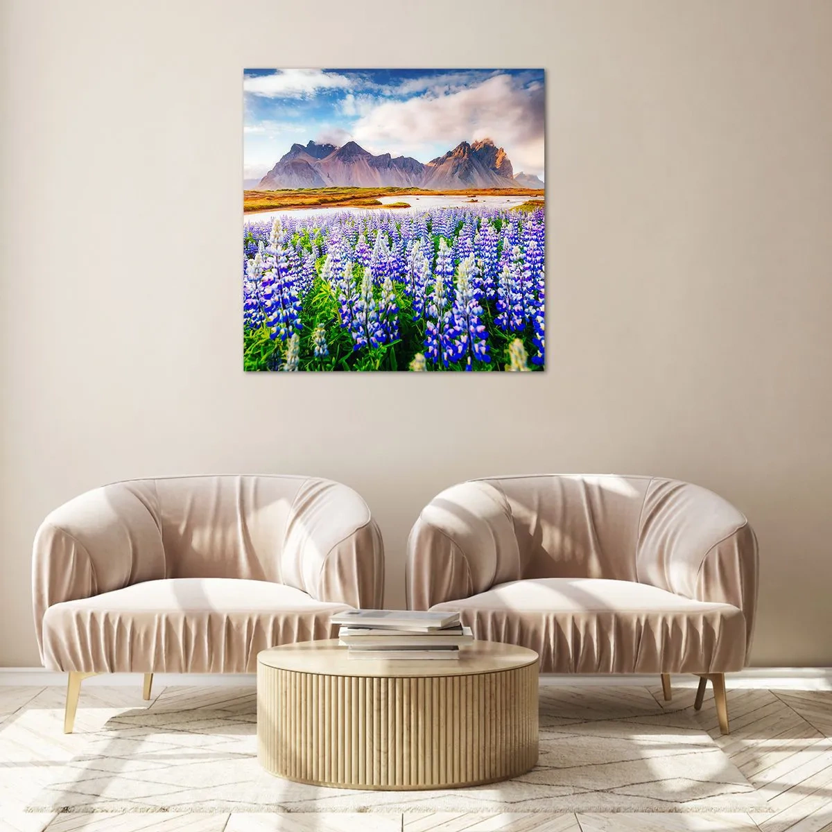 Üveg kép - Erő és szigorúság a szelídség mellett - 30x30 cm