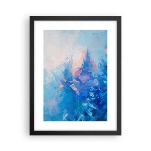 Poszter fehér keretben - Téli absztrakció - 30x40 cm