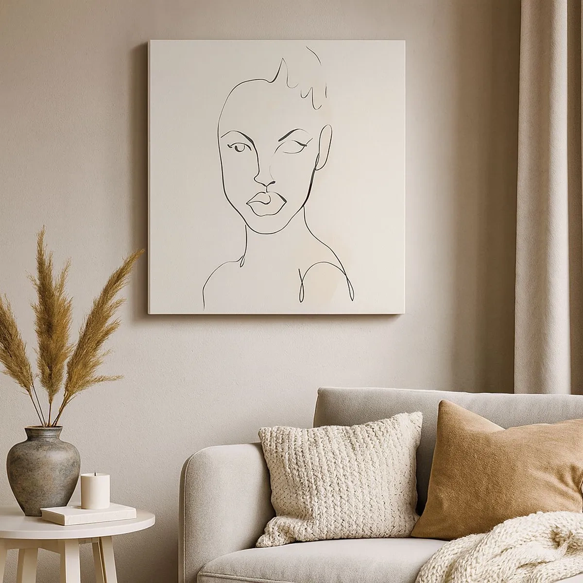 Vászonkép - Az érzékiség körvonala - 30x30 cm