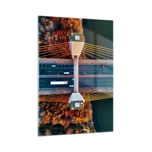 Üveg kép - TÚL a vizeken, túl az erdőkön - 50x70 cm