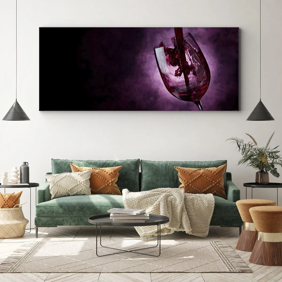 Vászonkép - Skarlátvörös? Kármin? Nem, rubin. - 100x40 cm