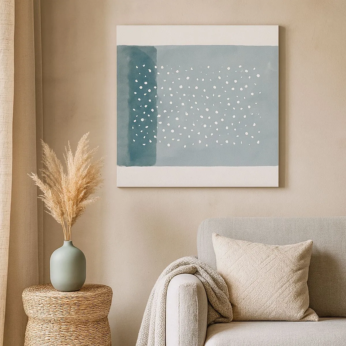 Vászonkép - Kéken nőtt - 30x30 cm