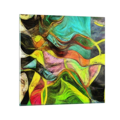 Üveg kép - A mozgás az élet - 30x30 cm
