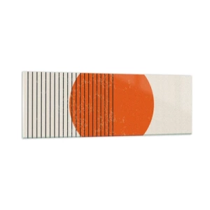 Üveg kép - Mindig a nap - 90x30 cm