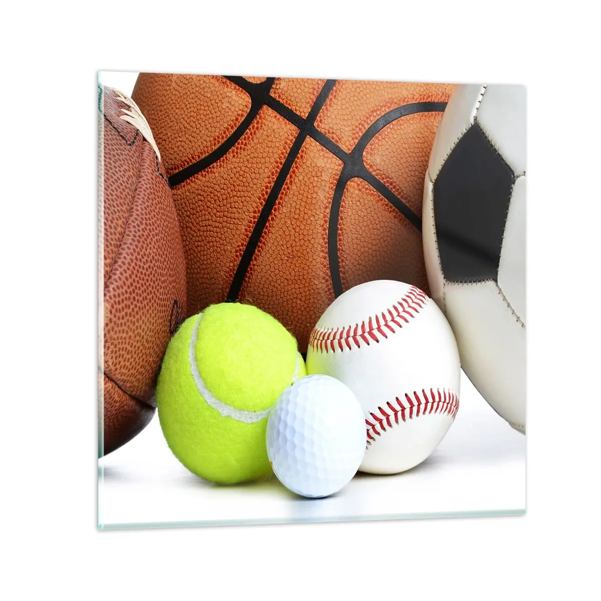 Üveg kép - A futball összeköt minket! - 30x30 cm