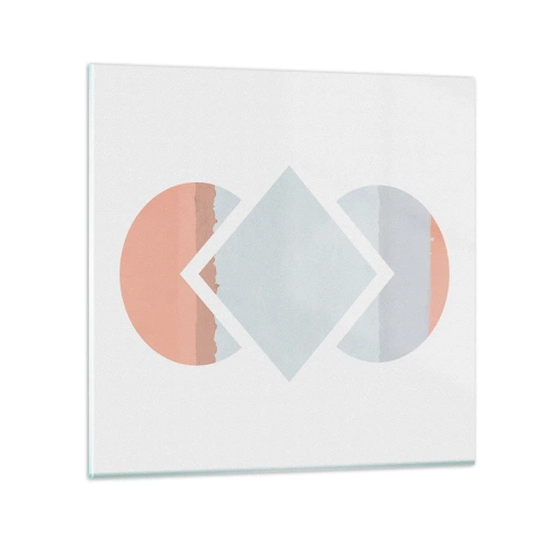 Üveg kép - A helyzet egyértelmű - 70x70 cm