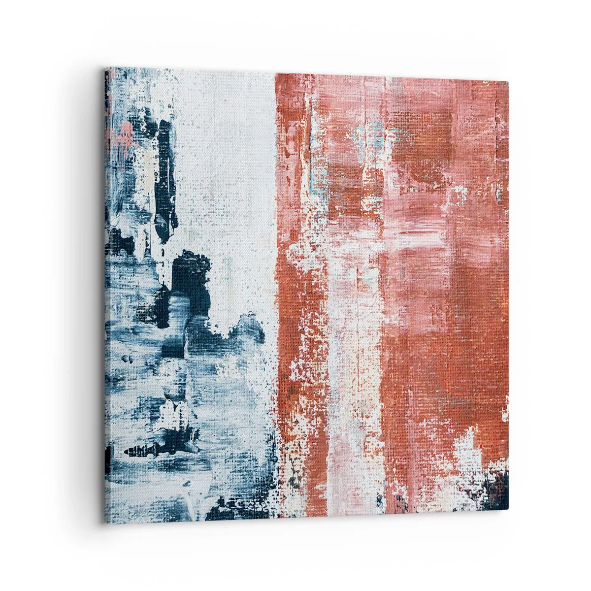 Vászonkép - Fele-fele absztrakt - 60x60 cm