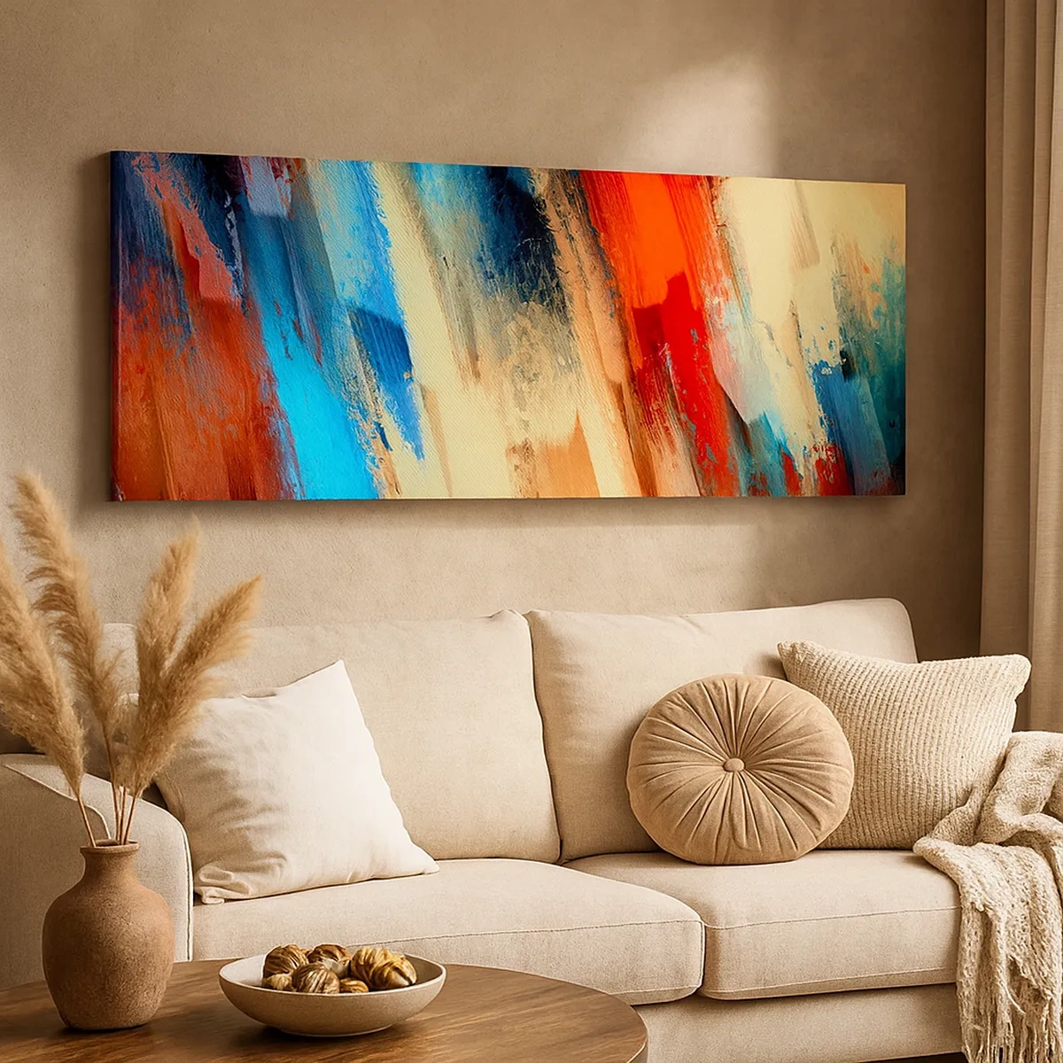 Vászonkép - Színek kaszkádja - 30x30 cm