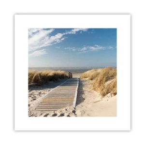 Poszter - A dűne mögött, a fű susogásában - 30x30 cm