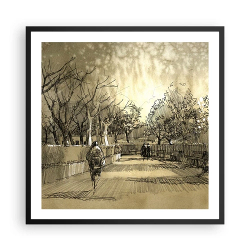 Poszter fehér keretben - Egy tollal megállított pillanat - 60x60 cm