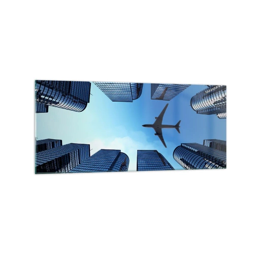 Üveg kép - Kilátás az üveg szurdokból - 120x50 cm