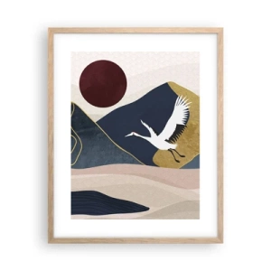 Poszter világos tölgy keretben - És ismét ELREPÜLT a nap - 40x50 cm