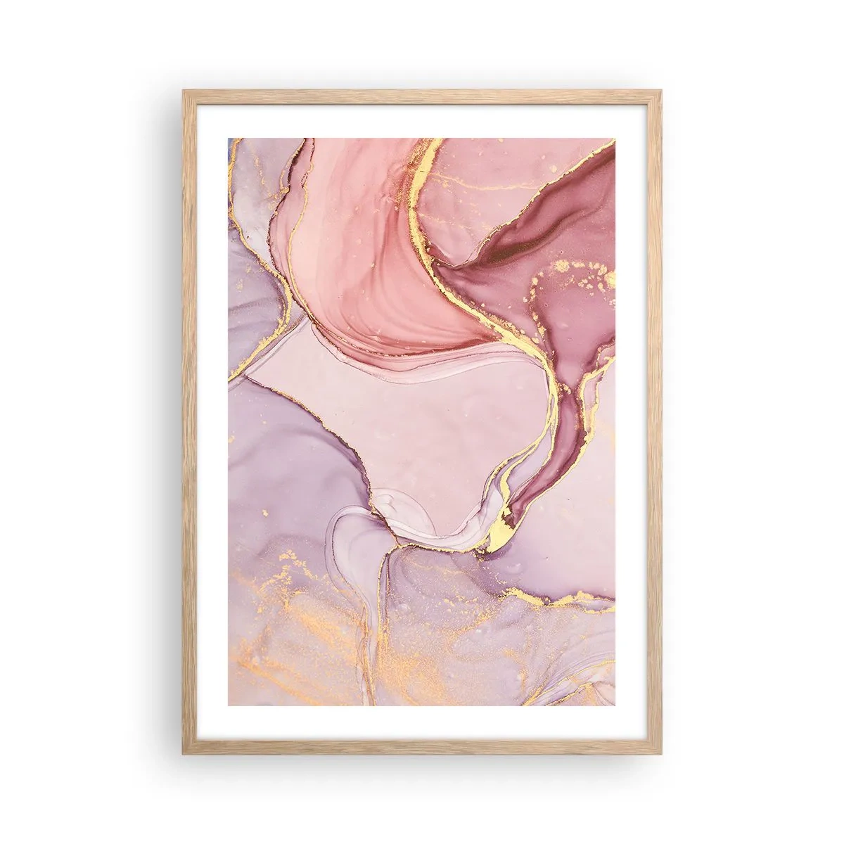 Poszter világos tölgy keretben - A színek simogatása - 50x70 cm