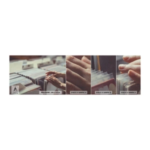 Fotótapéta Minta Premium Sand - Érzelmeket keresése - Vinyl, Zene, Zenebolt - 100x30 cm