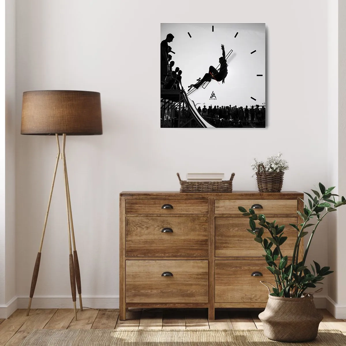 Falióra, Óra - Hősök és nézők - 30x30 cm