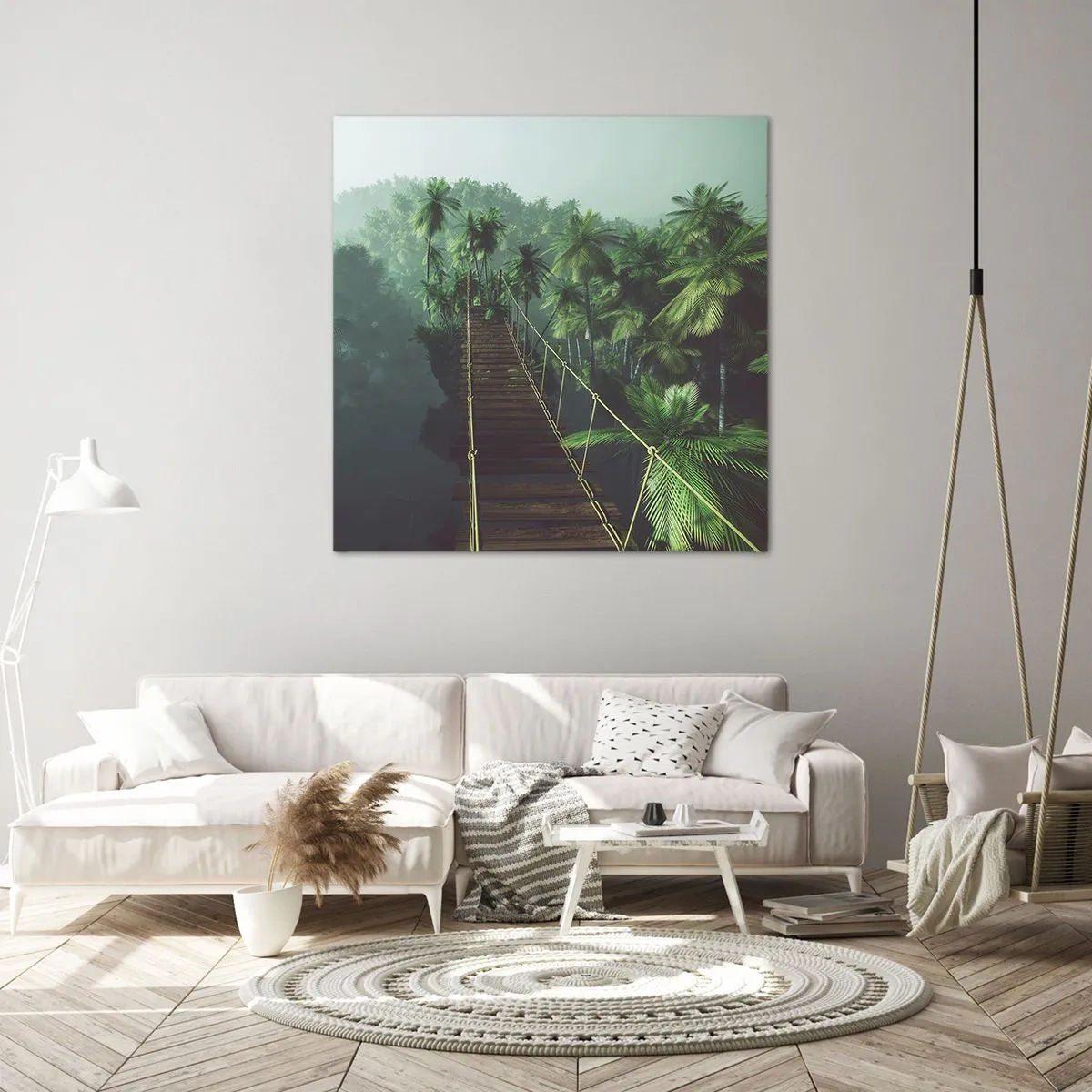 Vászonkép - A zöldellő hullámok felett - 40x40 cm