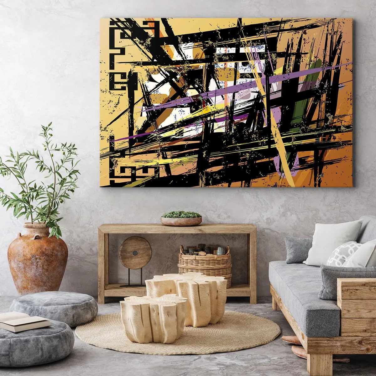 Vászonkép - Éles vágás - 120x80 cm