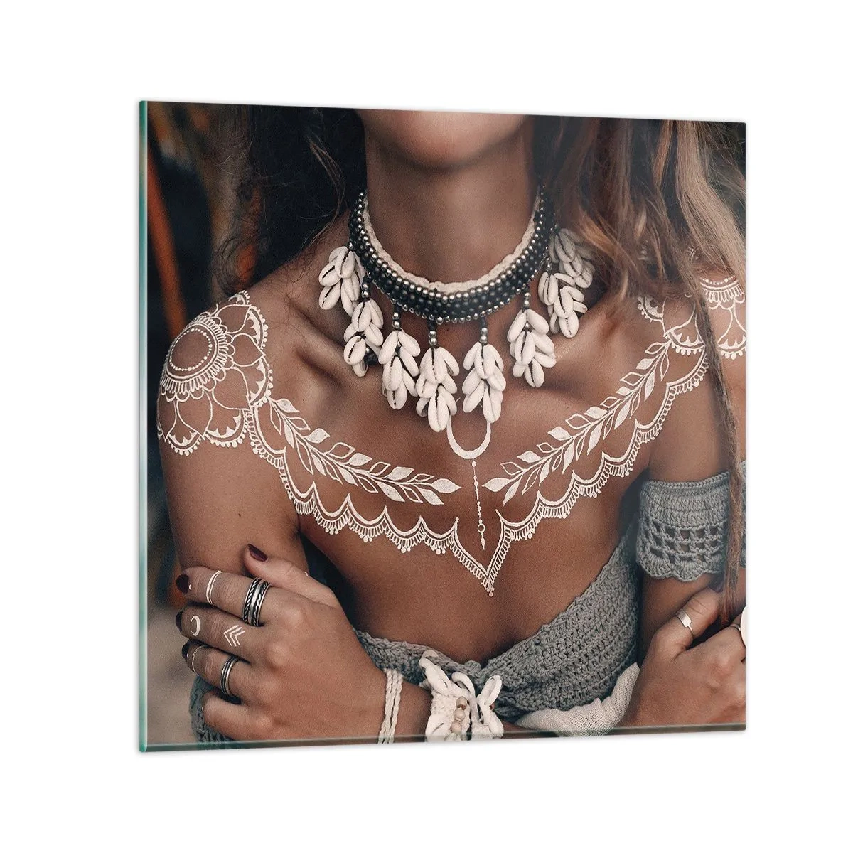 Üveg kép - Talizmánok, a nőiesség rituáléi - 30x30 cm