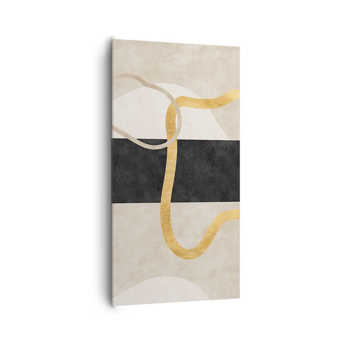 Vászonkép - Hurkolt formák - 65x120 cm