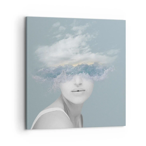 Vászonkép - Fejjel a fellegekben - 60x60 cm