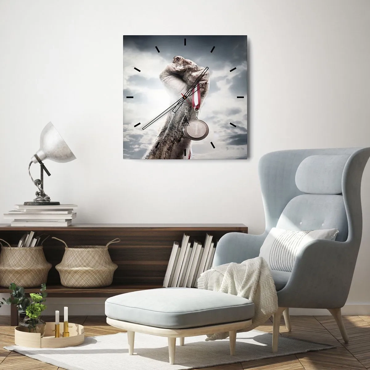 Falióra, Óra - Per aspera ad astra - 40x40 cm