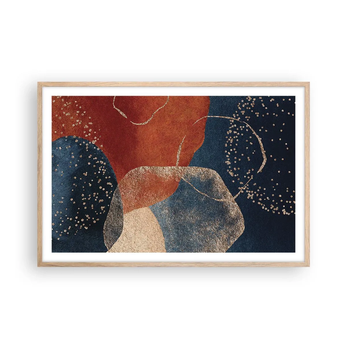 Poszter világos tölgy keretben - A lét könnyedsége - 91x61 cm