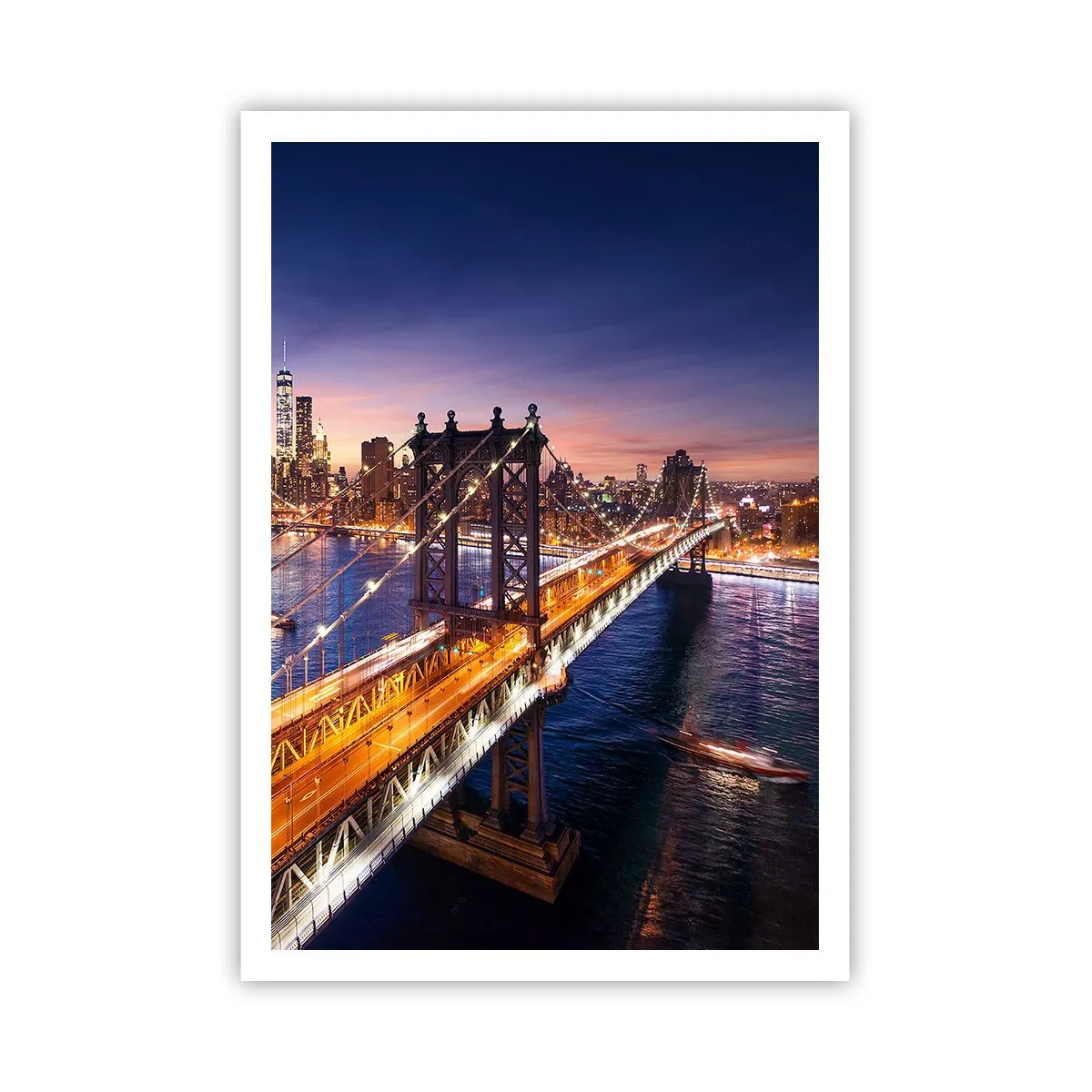 Poszter - Ragyogó híddal a város szívébe - 70x100 cm