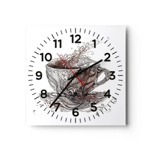 Falióra, Óra - Tea mindenre jó - 30x30 cm