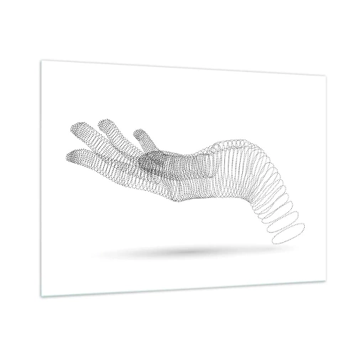 Üveg kép - Rugalmas kéz - 100x70 cm