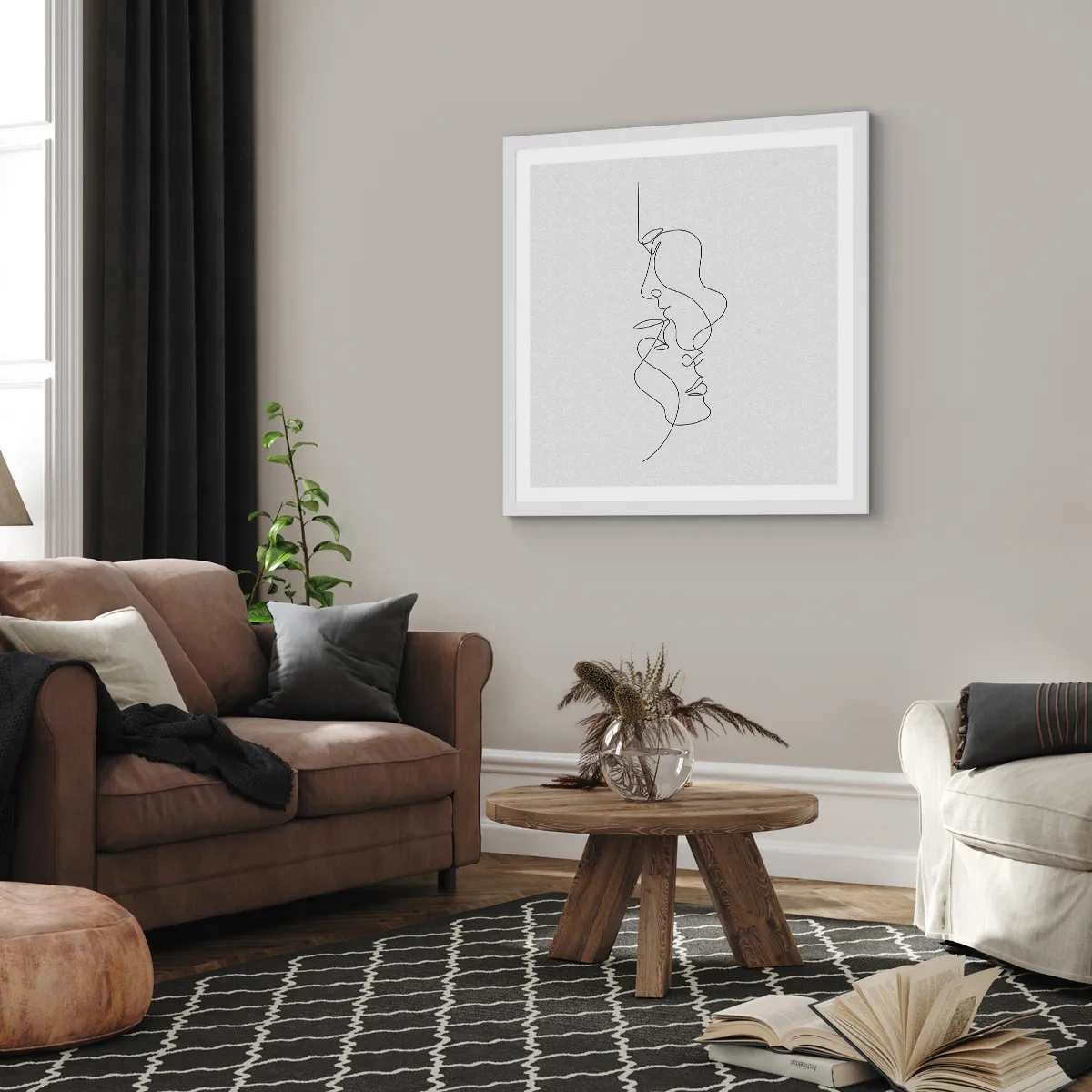 Poszter fekete keretben - Gyászos sóvárgás - 40x40 cm